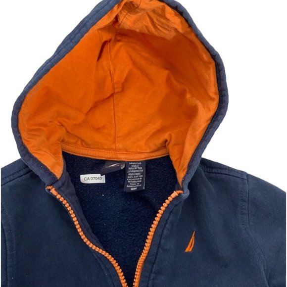 Nautica Navy Blue Logo Zip-Up Hoodie Size 18 Months - Picture 5 of 7